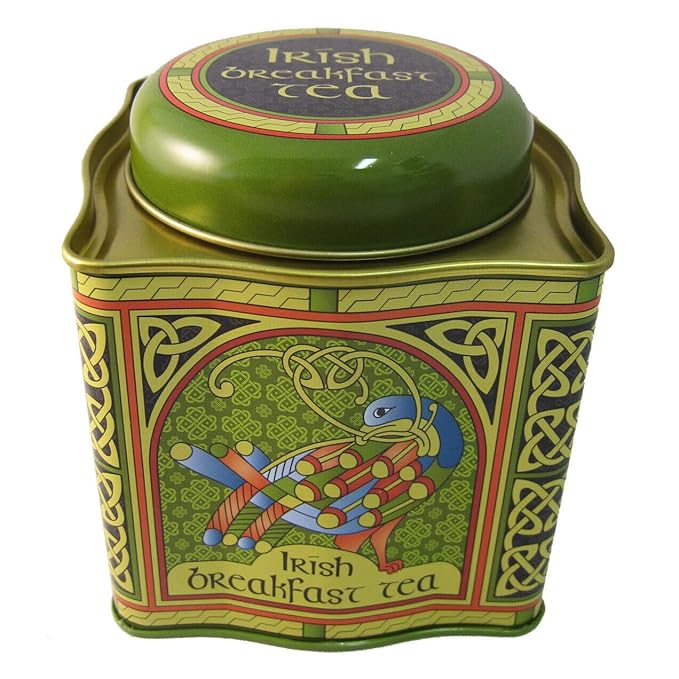 Irish Breakfast Tea - Celtic Peacock Irish Weave Designed Tin 1pack 50 count