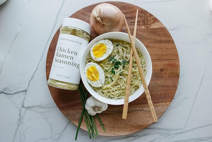 Clean Monday Meals Chicken &amp Beef Ramen Seasoning Mix | Gluten Free Dairy Free | 11.07 oz (2-Pack) | Versatile Noodle Soup Stir-Fry Flavor Booster