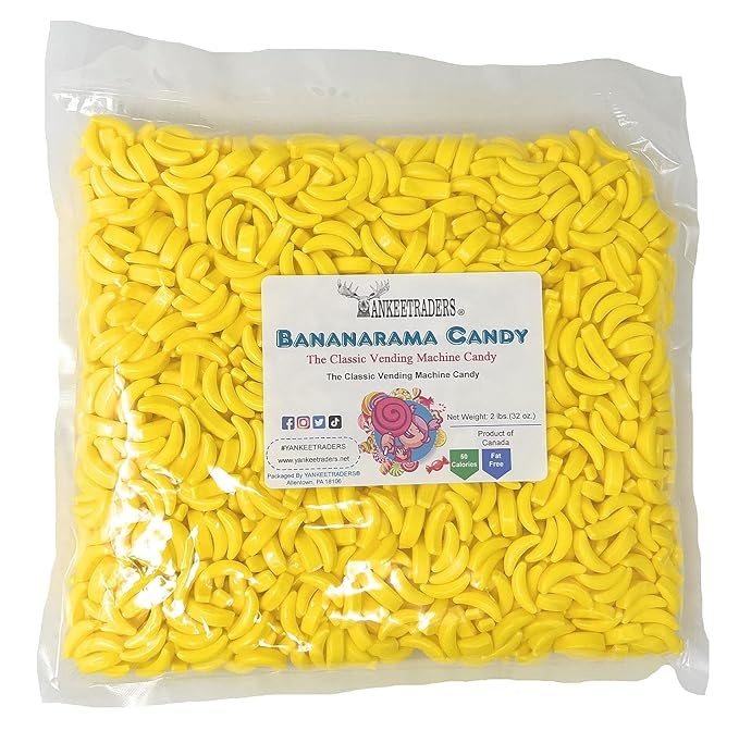 YANKEEETRADERS Bananarama Banana Flavored Candy 2 Pound