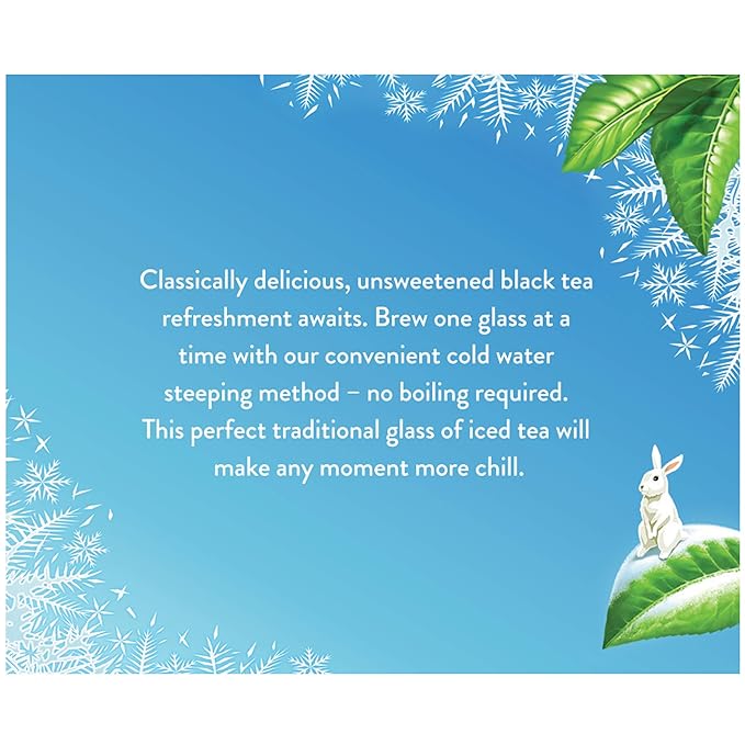Celestial Seasonings Cold Brew Iced Tea Unsweetened Contains Caffeine 18 tea bags (Pack of 6)