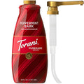 Torani Puremade Peppermint Bark Sauce for Coffeehouse Drinks and Desserts Large 4lb Bottle Pump Included 64 Fl Oz