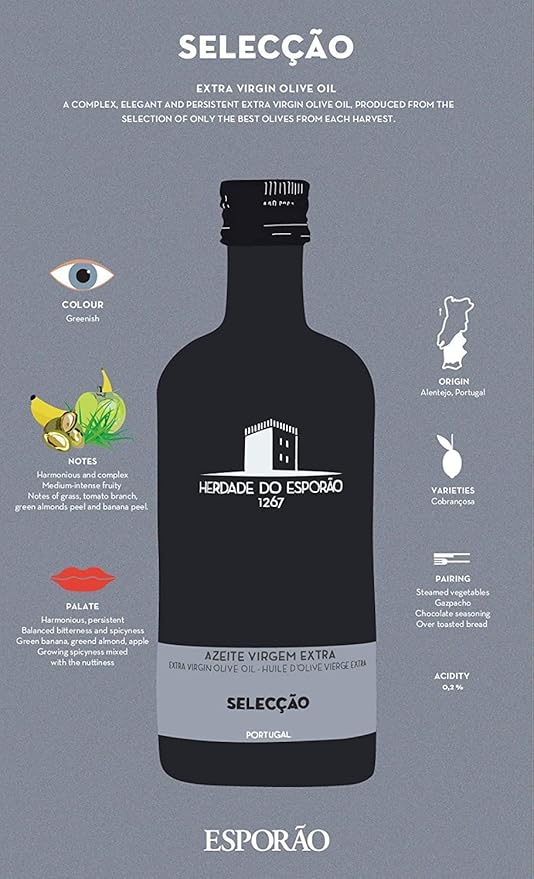 Herdade do Esporao Extra Virgin Olive Oil - Selection - 1 bottle - 17 fl oz