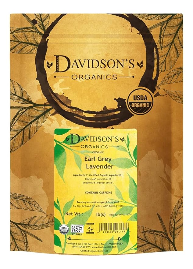 Davidson's Tea Bulk Earl Grey with Lavender 16 Ounce