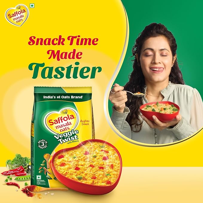 Saffola Masala Oats Veggie Twist 1 Kg