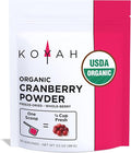 KOYAH - Organic Cranberry Powder: 30 Servings (1 Scoop = 1/4 Cup Fresh) Freeze-Dried Whole-Berry Powder 100% Pure - No Additives
