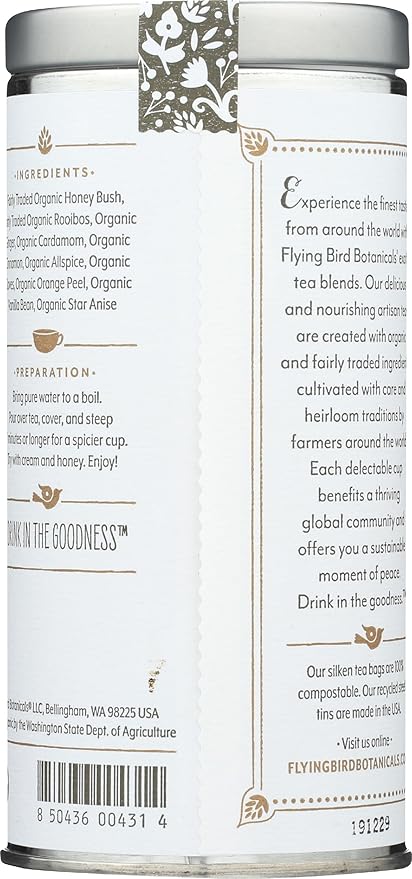 FLYING BIRD BOTANICALS Harvest Moon Red Chai Tea 15 CT