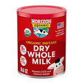Horizon Organic Instant Dry Whole Milk Powder 30.6 oz USDA Organic Non-GMO Shelf Stable Great for Baking Cooking Beverages Emergency Storage Pantry Essential