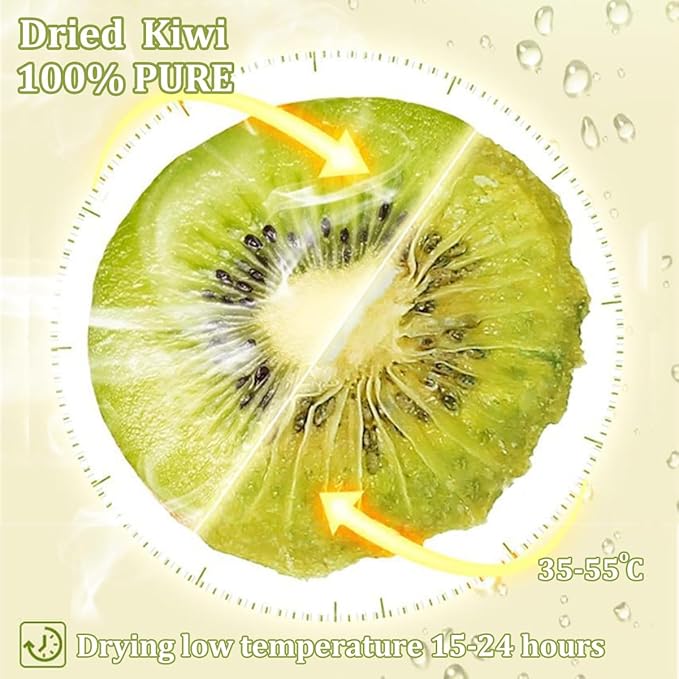 Dried Kiwi Dried Kiwi No Sugar Added 11.5Oz/325g Dehydrated Fruit Slices Unsweetened SnacksDesserts Fruit Cocktails Crafts PotpourriSafely Sealed Bag for Prolonged Freshness100% Natural