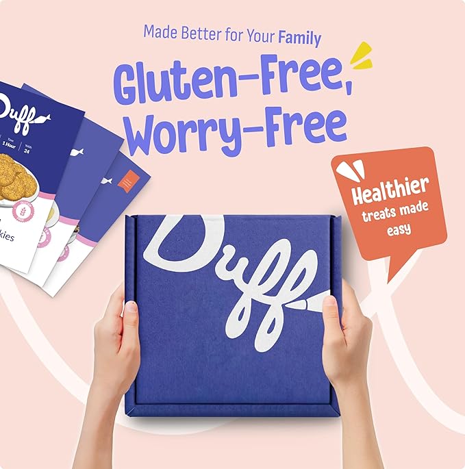 Baketivity x Duff Goldman Gluten Free Baking Kits Bundle Oatmeal Coconut Cookies Sugar Cookies &amp Blueberry Muffins – Family Baking Fun for Kids &amp Parents