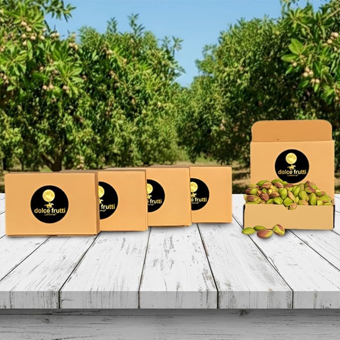 Dolce Frutti Raw Shelled Pistachios- 4 Lbs Organic No Shells Unsalted Kernels Non-GMO Crunchy Pistachio Nuts Healthy Snacks Perfect for Baking &amp Cooking