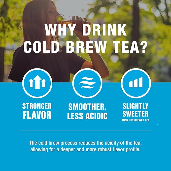 Tiesta Tea - Maui Mango Cold Brew Loose Leaf Mango Pineapple Herbal Tea Premium Non-Caffeinated Blend Cold Brew Packets Makes 64oz Pitcher Per Bag (Pack of 10)
