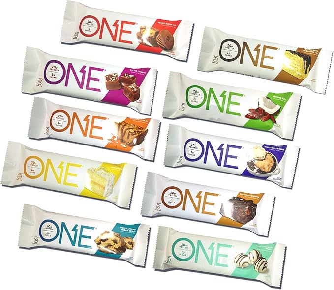 Oh Yeah! One Protein Bars Variety Pack 12 Bars Various Flavors - Best Tasting Protein Bars Superior to Quest Bars Contains Isomalto Oligosaccharides High Fiber High Protein Great Healthy Snack