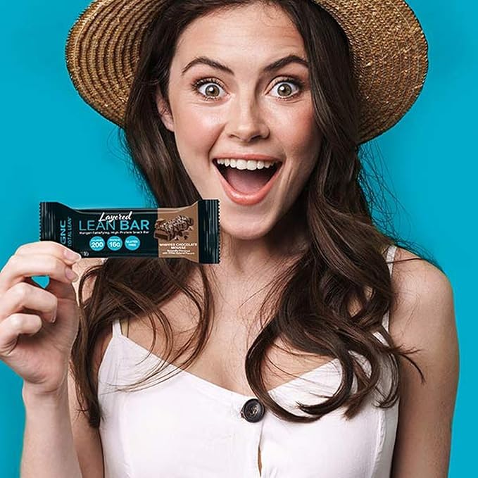 GNC Total Lean Layered Lean Bar - Chocolate Mint (9 Bars)