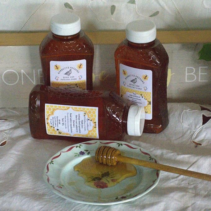 Raw Wildflower Honey Unfiltered from Ocala National Forest In Florida (16 ounces)