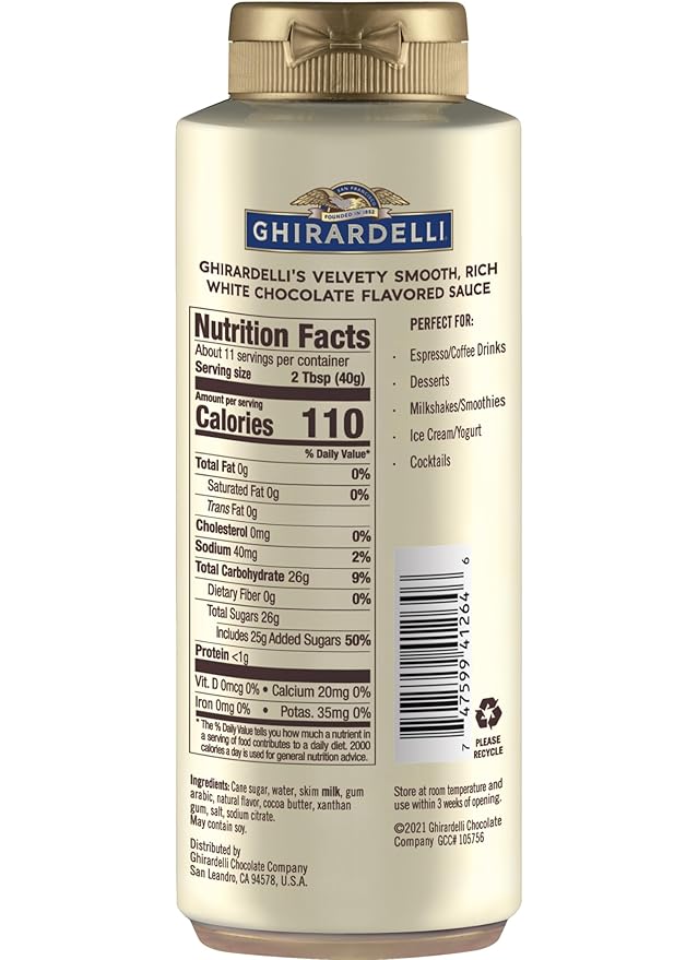 Ghirardelli Squeeze Bottles - Caramel Chocolate &amp White Chocolate - Set of 3