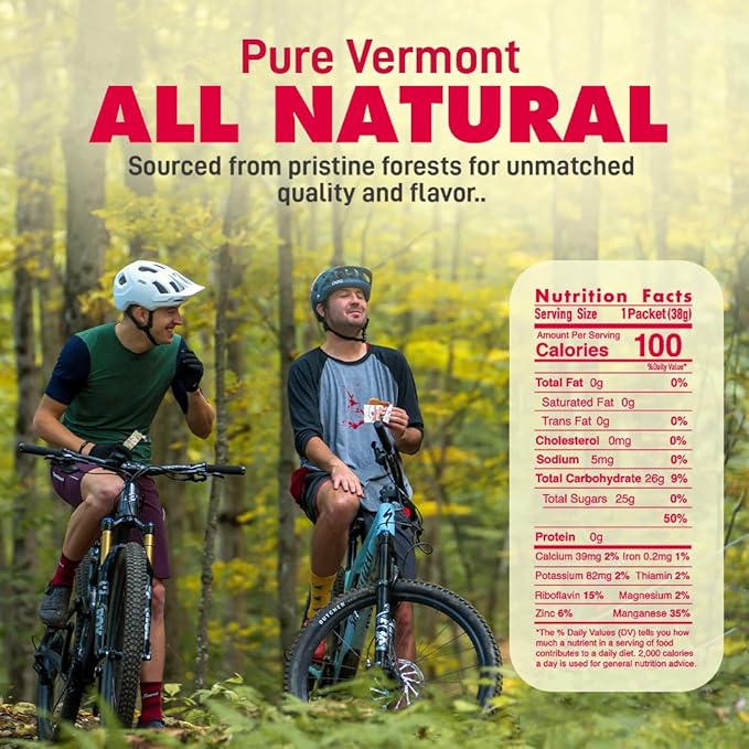 UnTapped Vermont Maple Syrup Packets for Athletes Box of 20-0.96 Fl Oz | Organic Pure Maple Syrup for Natural Endurance Energy | Fuel to Keep You Running Longer