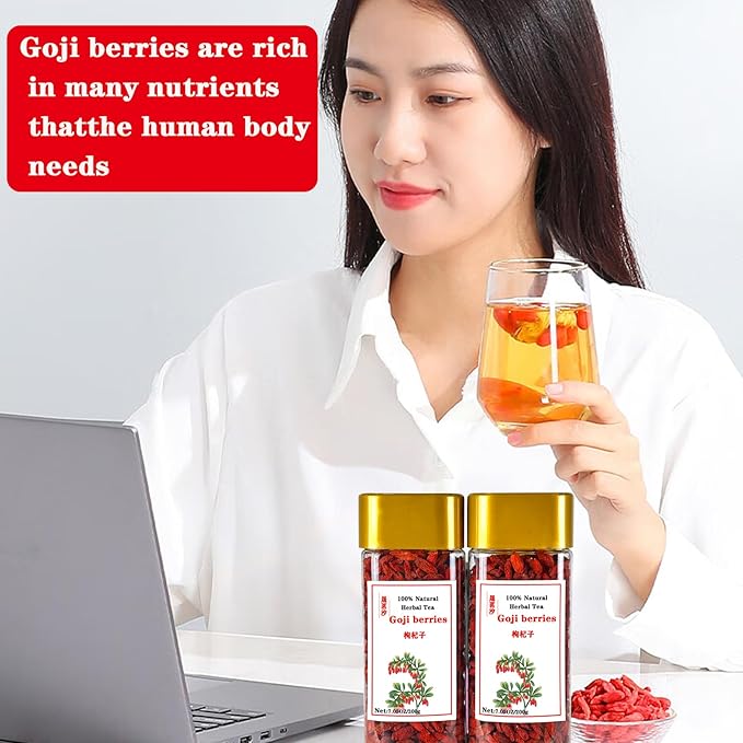Shengmingxi Goji Berries 14.1OZ/400g Wolfberry Special Grade Goji Berry Dried Fruit Berry Whole &amp Large No Sulfur No Addition Great for Drinks Snacks Beverages 枸杞 枸杞子 红枸杞
