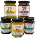 THE FLORAL HONEY COLLECTION by San Diego Honey Company Honey Taster Flight 5 x 3oz Jars Raw Honey Variety Sampler Pack