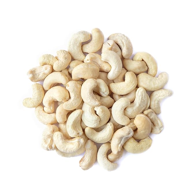 Food to Live - Raw Cashews 10 Pounds Non-GMO Verified Deluxe Whole Nuts Unsalted Unroasted Fancy Snack Size W-320 Kosher Vegan Bulk A good source of Magnesium Phosphorus.