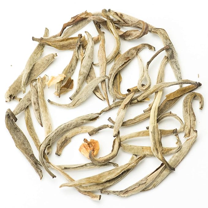 Teavivre Jasmine Silver Needle White Tea (Mo Li Yin Zhen) Loose Leaf Chinese Tea - 3.5oz / 100g