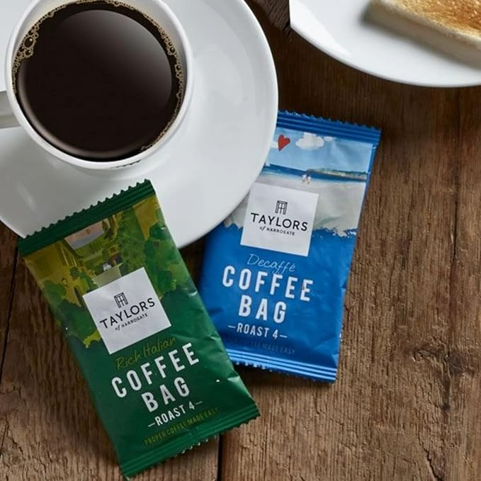 Taylors of Harrogate Decaffe Coffee Bags - 10 enveloped bags (Pack of 3 total of 30 Coffee Bags)