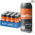 HOPLARK Sparkling HopTea – REALLY HOPPY ONE – Tall 16fl oz cans (pack of 12) – Sparkling Black Tea with Simcoe and Citra Hops – Unsweetened – Zero Calorie – Caffeinated
