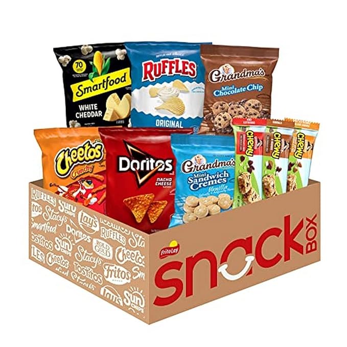 Frito-Lay Lunch Box Mix Chips Cookies and Quaker Chewy Bars Variety Pack (Pack of 40)