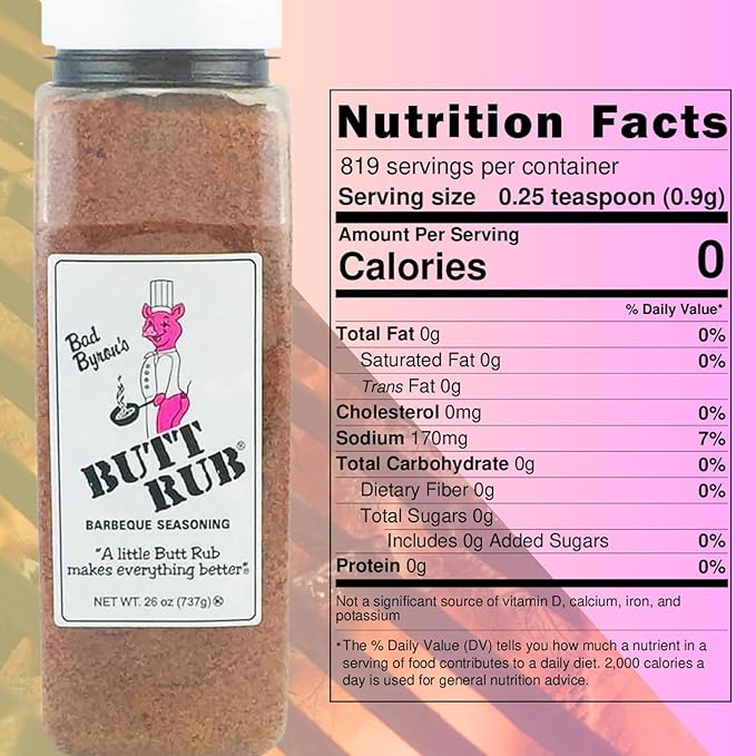 Bad Byron's Barbecue Rub 26 Ounce | All-Purpose Dry Rub for Pork Chicken Beef &amp More