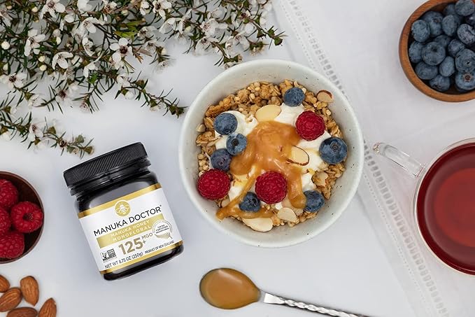 MANUKA DOCTOR - MGO 30+ Multifloral SQUEEZY and MGO 125+ Monofloral Manuka Honey Value Bundle 100% Pure New Zealand Honey. Certified. Guaranteed. RAW. Non-GMO
