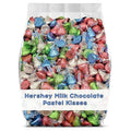 Easter Kisses Milk Chocolate (2 LB.) Bulk Wrapped in Beautiful Pastel Blue Pink Green &amp Silver Foil