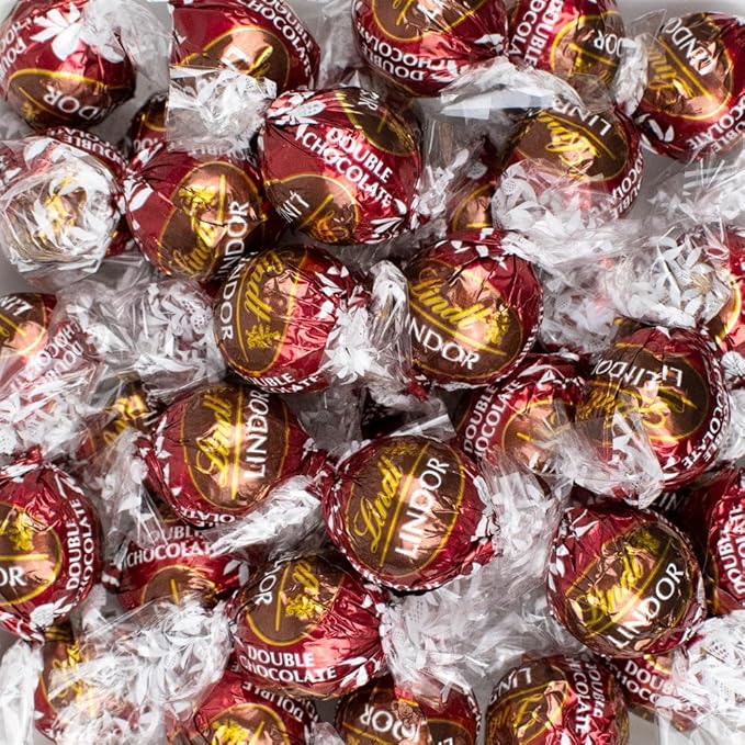 54pcs Maroon Candy Double Chocolate Truffles (24oz Bag or Approx. 54pcs)