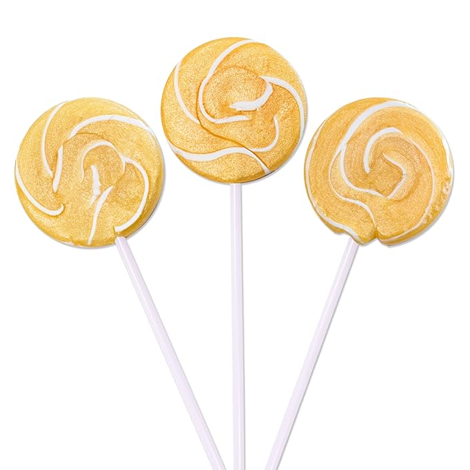 6.75lbs Gold Candy Buffet Set With Chocolate Coins Swirly Pops Wrapped Miniatures Foiled Chocolate Balls And Buttermints For Parties (Feeds 24-36 People) - Candy Only