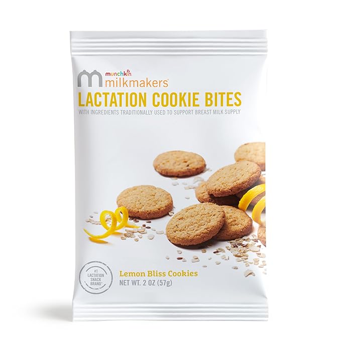 Munchkin Milkmakers Lactation Cookie Bites Lemon Bliss 10 Ct