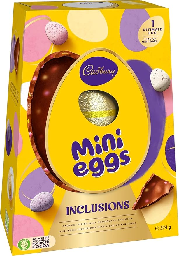 Cadbury Mini Eggs Inclusions Ultimate Egg 374g (Pack of 1)
