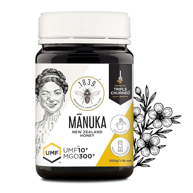 1839 Triple-Churned™ Raw Mānuka Honey UMF 10+ | MGO 300+ | Silky Texture | 100% New Zealand Origin | 500g