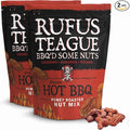 Rufus Teague Hot BBQ Honey Roasted Nuts Mix Sweet &amp Spicy Almonds Cashews &amp Pecans 9 oz Resealable Pouch (No Peanuts) 2 Pack