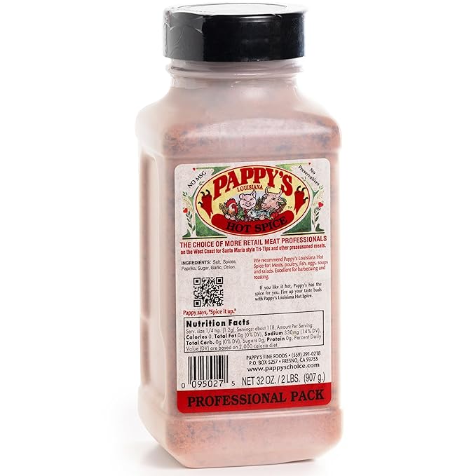 Pappy's Louisiana Hot Spice - Bold Seasoning for Jambalaya Gumbo Cajun Shrimp Blackened Chicken and Spicy BBQ | Perfect for Grilling Frying and Creole Dishes