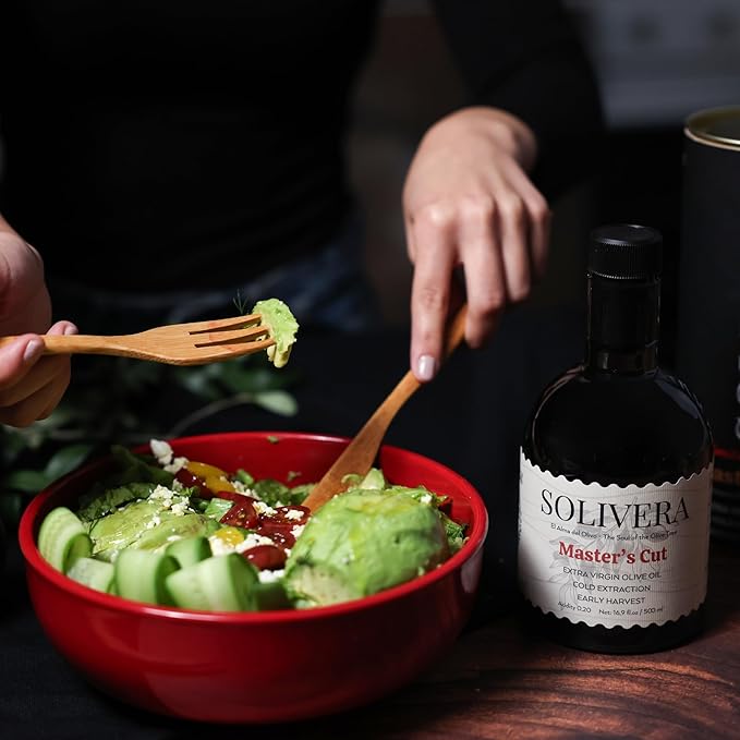 Solivera Master’s Cut Extra Virgin Olive Oil High in Polyphenols Drinking Bread Dipping &amp Finishing Smooth &amp Complex Flavor 350 mg/kg EVOO