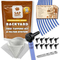 Maple Syrup Tapping Kit - (10) Taps for Maple Trees (10) 3' Food Grade Maple Syrup Tubing Drops (5) 1 Quart Maple Syrup Filters Maple Syrup Drill Bit Detailed Instructions Recipe Cards