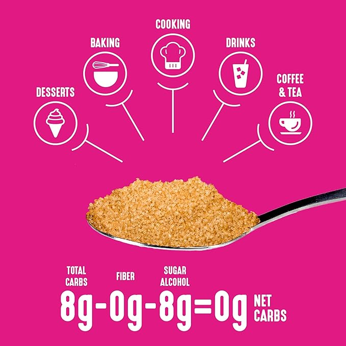 Lakanto Bulk Brown Monk Fruit Sweetener With Erythritol Brown Sugar Substitute for Baking Coffee Oatmeal &amp More Keto Friendly Low Calorie Low Carb Vegan Gluten Free (20 KG)