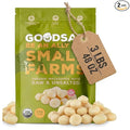 GoodSAM Small Farms Organic Raw Macadamia Nuts 48oz (3lb) Pack of 2 | Creamy &amp Buttery | One Ingredient Zero Additives | 23g Healthy Fats 1g Net Carb | Regenerative Family Farms | Unsalted Non-