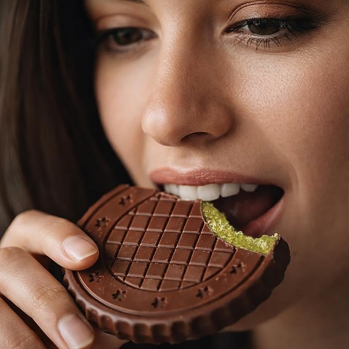Fiorella Dubai Style Milk Chocolate Pistachio Bars Filled Chocolate With Pistachio Butter &amp Crispy Kadayif Individually Wrapped Chocolate Snacks 18 Pack