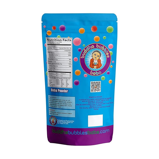 Chai Tea Latte Boba/Bubble Tea Powder By Buddha Bubbles Boba 1 Pound (16 Ounces) | (453 Grams)