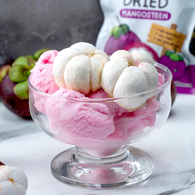 Thappy Fruit Freeze-Dried Mangosteen - No Additives Oil-Free No Sugar Added 100% Pure Mangosteen 0.53oz (Pack of 3)