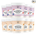 Mylk Labs Protein Oatmeal Cups Variety Pack – Almond Blueberry Maple - Low Sugar Breakfast with Superfoods – Quick &amp Easy Instant Oatmeal Gluten Free (24 Pack)