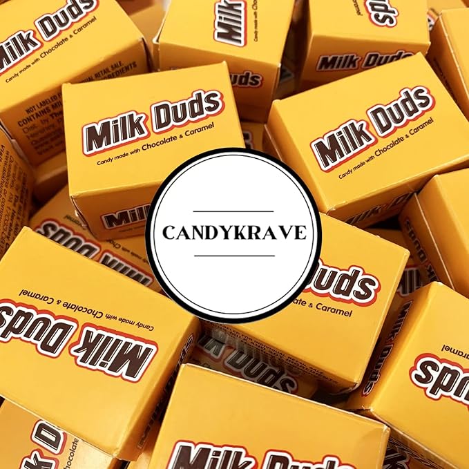 Milk_Duds Chewy Candy - Chocolate &amp Caramel Candy - Delicious &amp Sweet Mini Treats - Classic Bite Sized Candies for Pantry Parties Movie Nights Christmas &amp Birthdays (1 lbs)