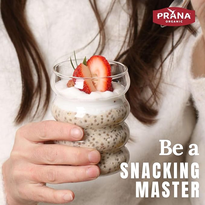 Prana Organic Overnight Chia with Oats Strawberry Shortcake | 28 oz Bags - 2 Pack | Rich in Fiber &amp Protein Vegan Non-GMO | Ready to Eat Breakfast