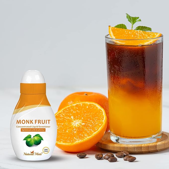 Monk Fruit Liquid Sweetener Made with 100% Monk Fruit Extract and Optimized with Erythritol - 0.9 FL OZ (26.5 mL) -3 Pack