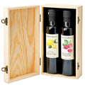 Blazing Bella Lemon Olive Oil and Raspberry Balsamic Gift Set 2 x 250ml Bottles in Signature Wooden Box Premium Balsamic from Modena and California Extra Virgin Olive Oil