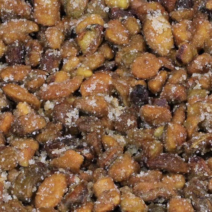 Honey Roasted Pistachio (Shelled No Shell) by It's Delish 5 lbs Bulk Bag | Gourmet Pistachio (Shelled No Shell) Nuts in Honey Sugar Coating Sweet &amp Heart Healthy Salted Nut Kids Snack - Non-D